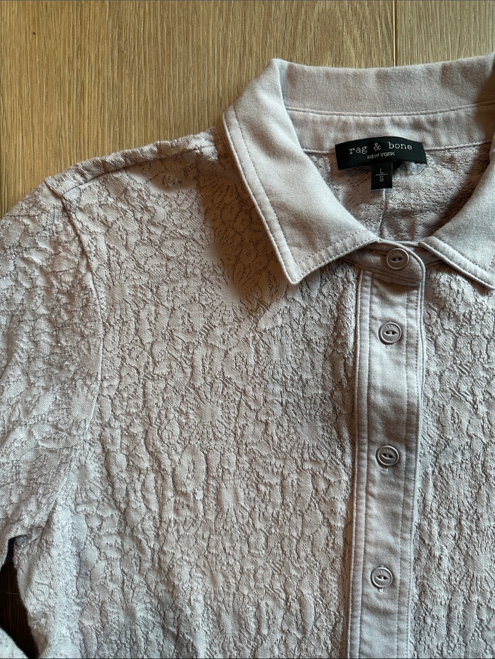 Rag and Bone Gemma Jacquard shirt Sz L